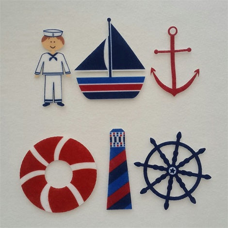 FELT APPLIQUE IRON FIX:6PC (DK-FELT/IRON)