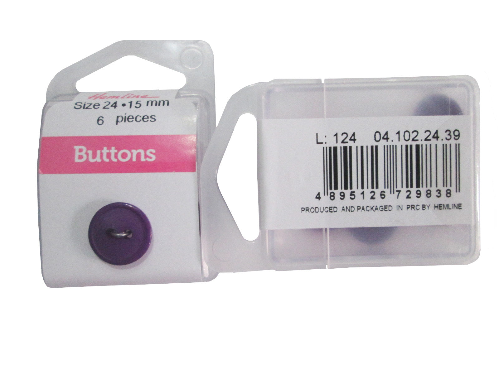 NYL.RD.BUTTON:3CRD*6PC (BOX/04.102.24.39)