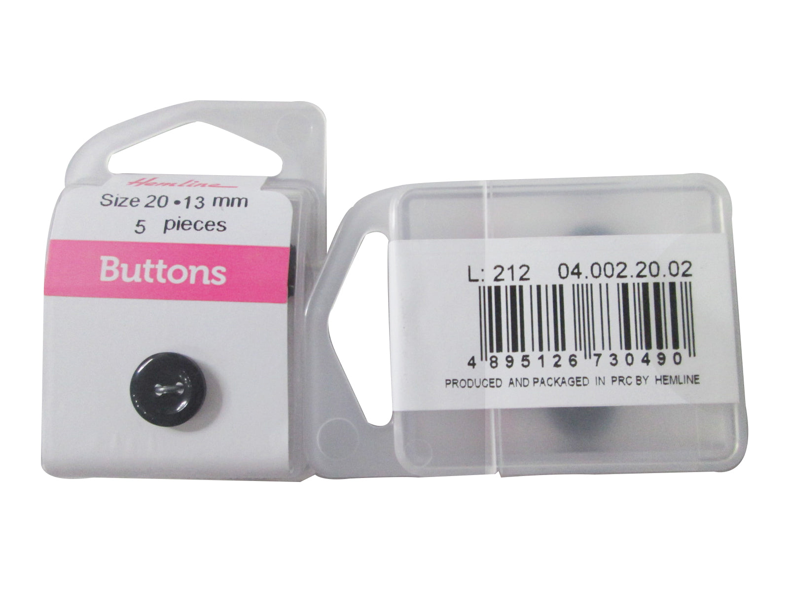 SHIRT BUTTON#20:3CRD(5PC/CRD) (BOX/04.002.20.02)
