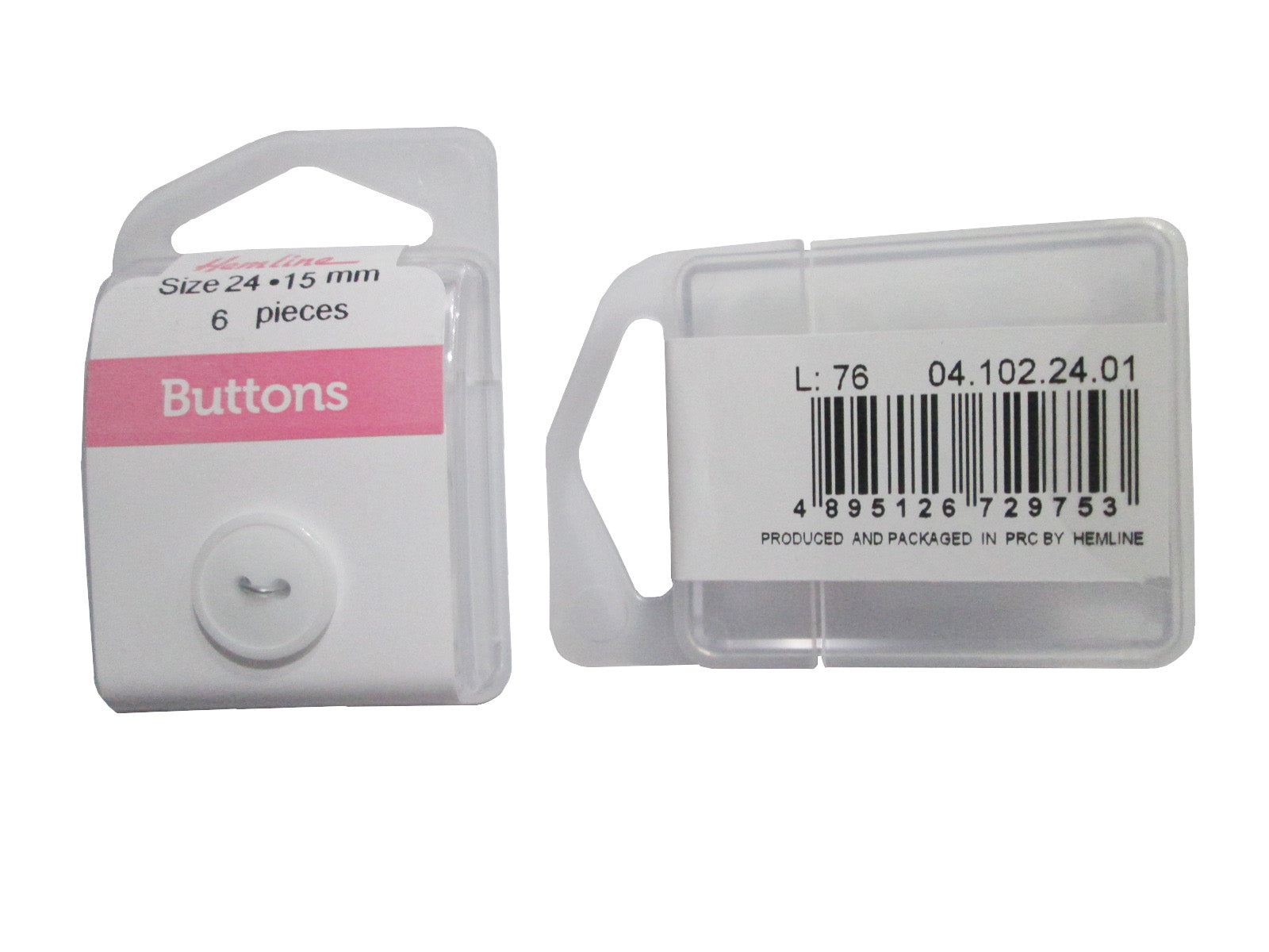 NYL.RD.BUTTON:3CRD*6PC (BOX/04.102.24.01)