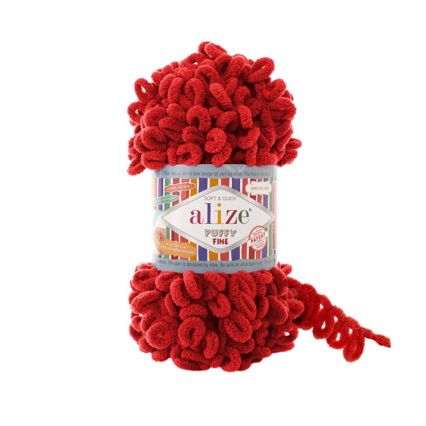 MICRO PL.YARN:5BLx100GR (500GM) (ALIZE/PUFFY FINE)