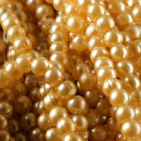 Plastic Round Beads – 4 mm, 30 in strand (KM/4MM-PX30)