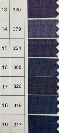 YKK Invisible Zippers – Pack of 10 (CHC-36/50CM-10PC)
