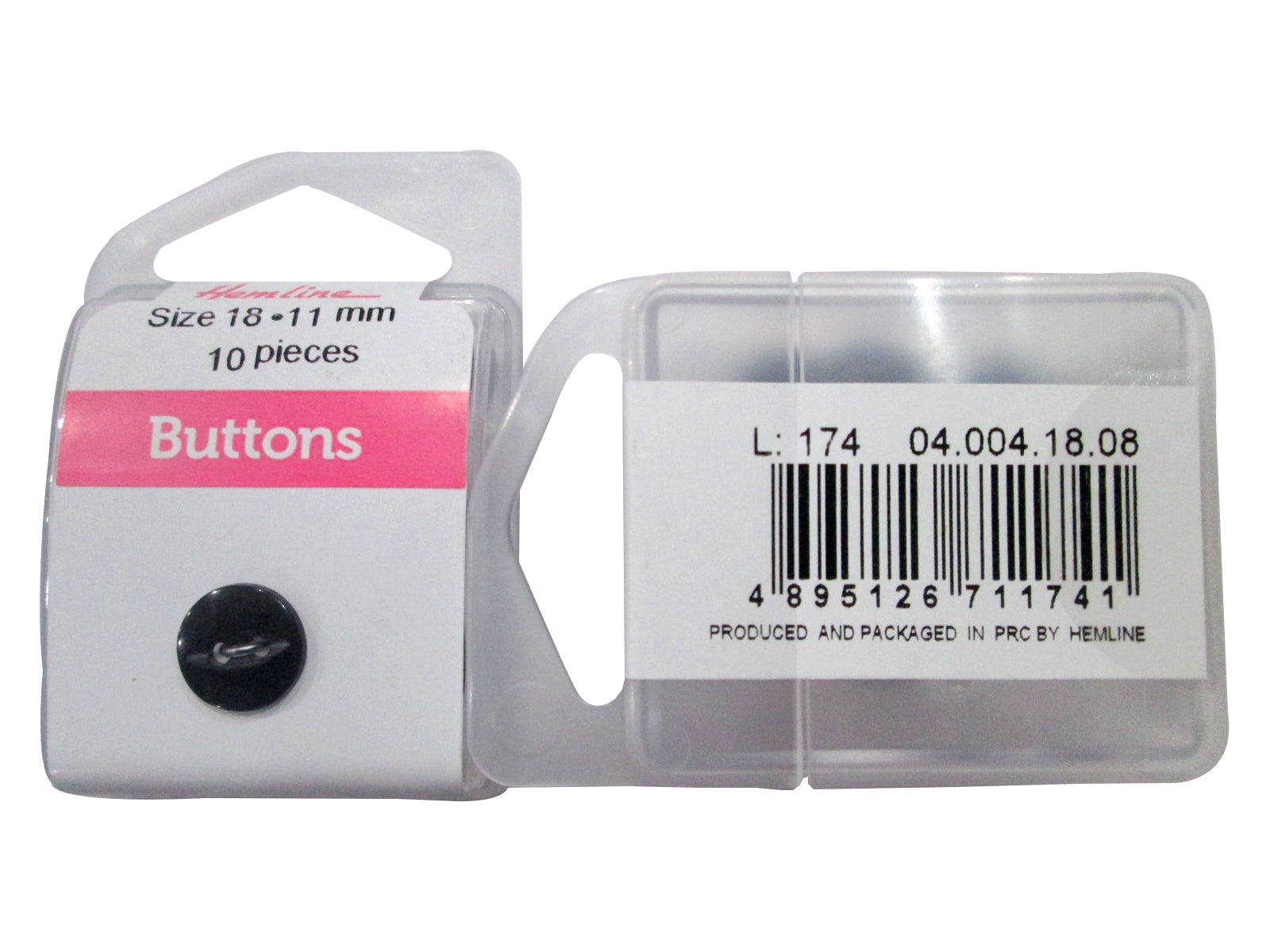 FISH EYE BUTTON#18:3CRD/BOX (BOX/04.004.18.08)