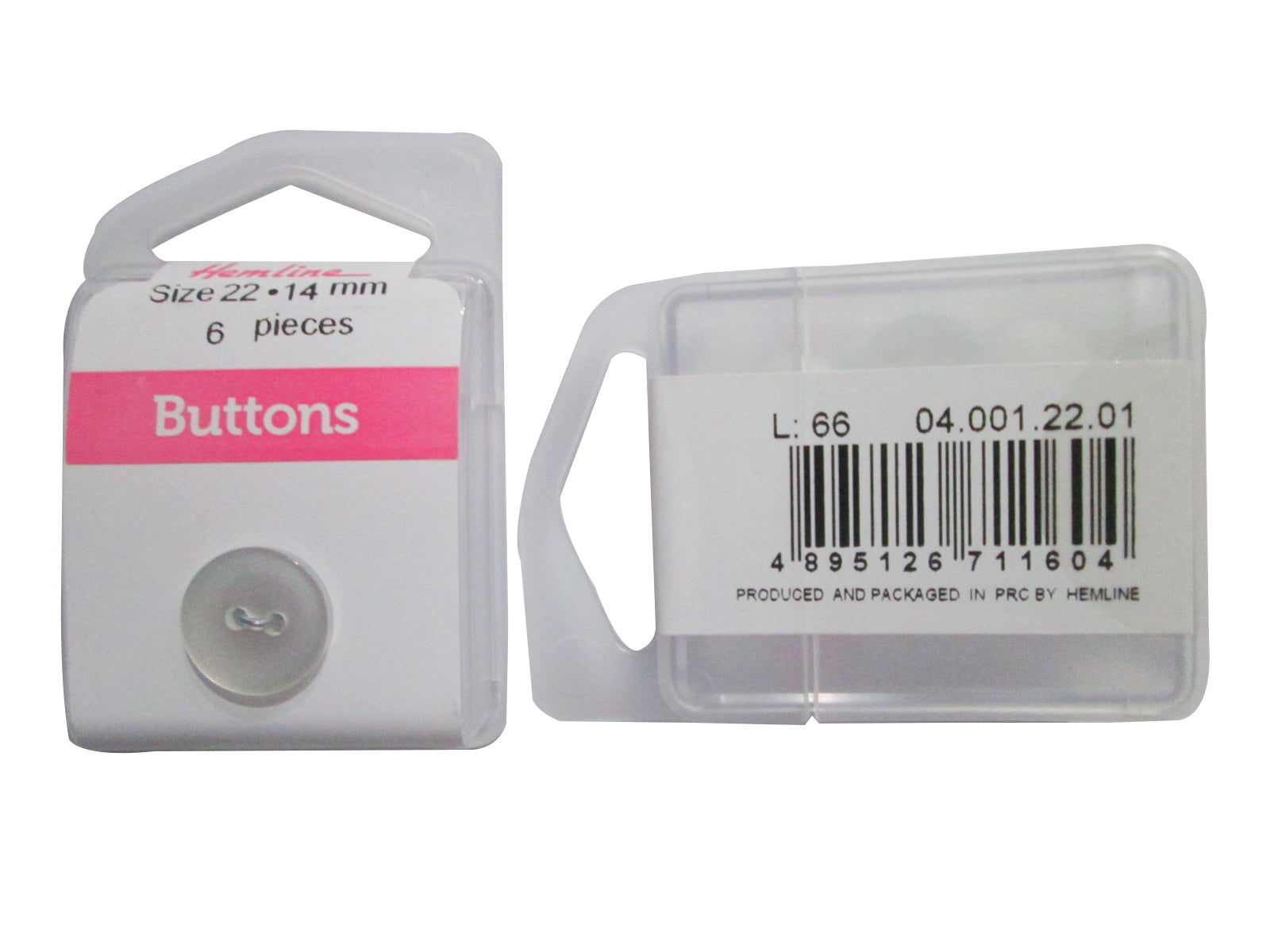 BACKER BUTTON#22(3CRD)6PC/CRD (BOX/04.001.22.01)