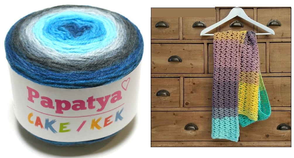 ACR YARN:150GRx3BL (450GR) (PAPATYA/CAKE-KEK)