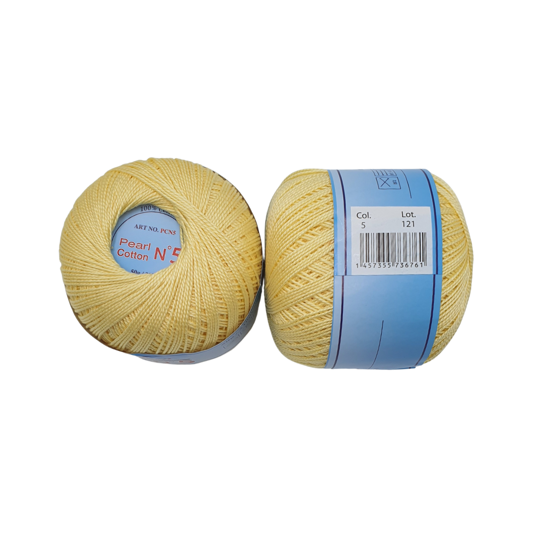 COT.KNIT YARN:50GRx4 (200GRM) (PEARL COTTON-5)