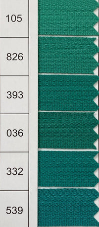 YKK Invisible Zippers – Pack of 10 (CHC-36/50CM-10PC)
