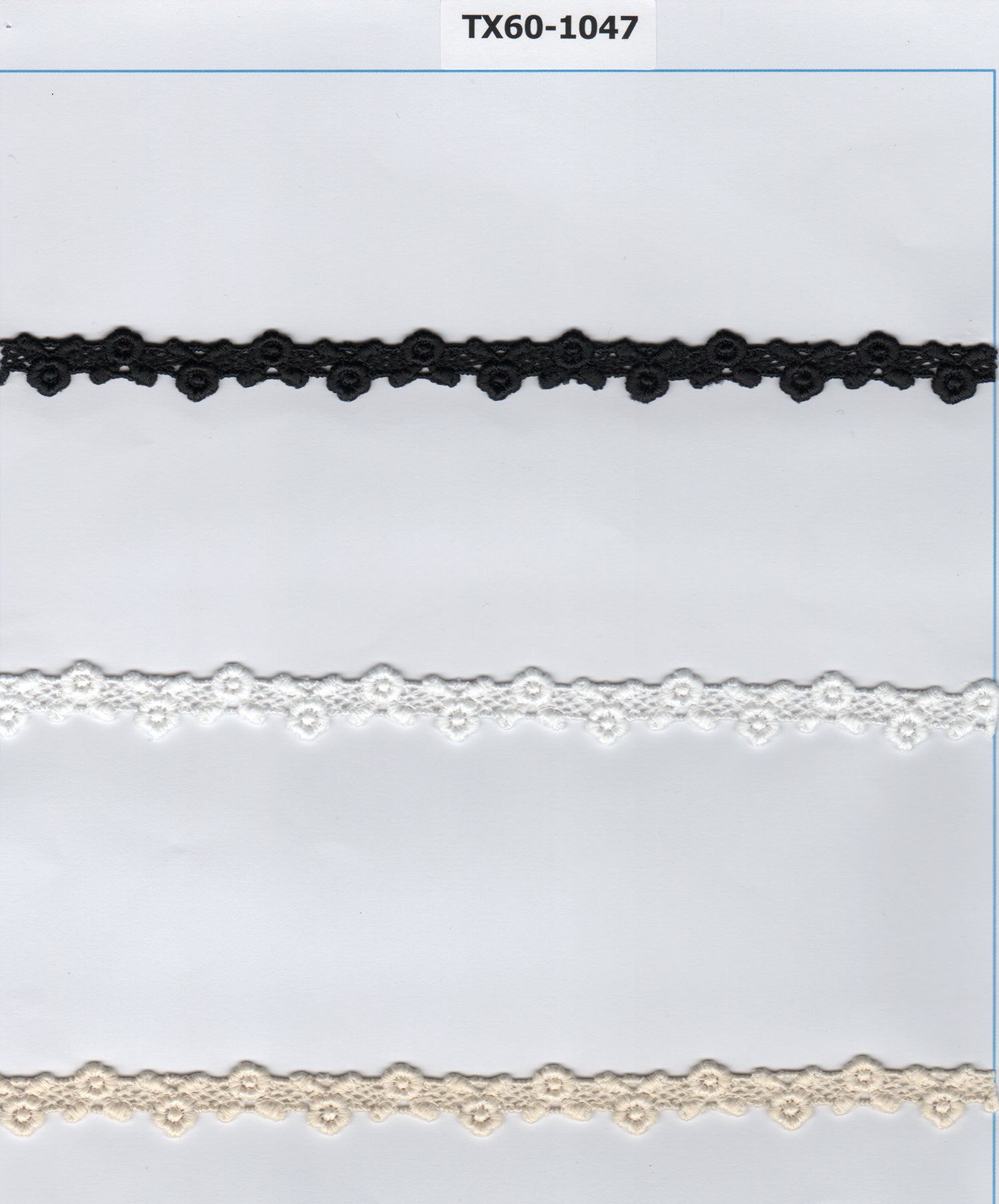 CH.LACE W/TEX::13.7MT:1.25CM (TX60-1047)