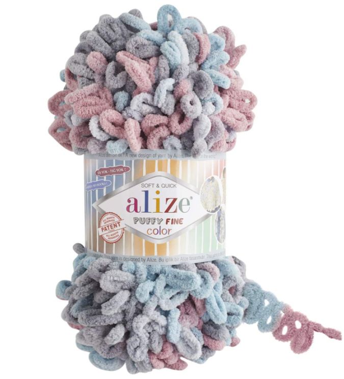 MICRO PL.YARN:5BLx100GR (500GM) (ALIZE/PUFFY FINE-C)