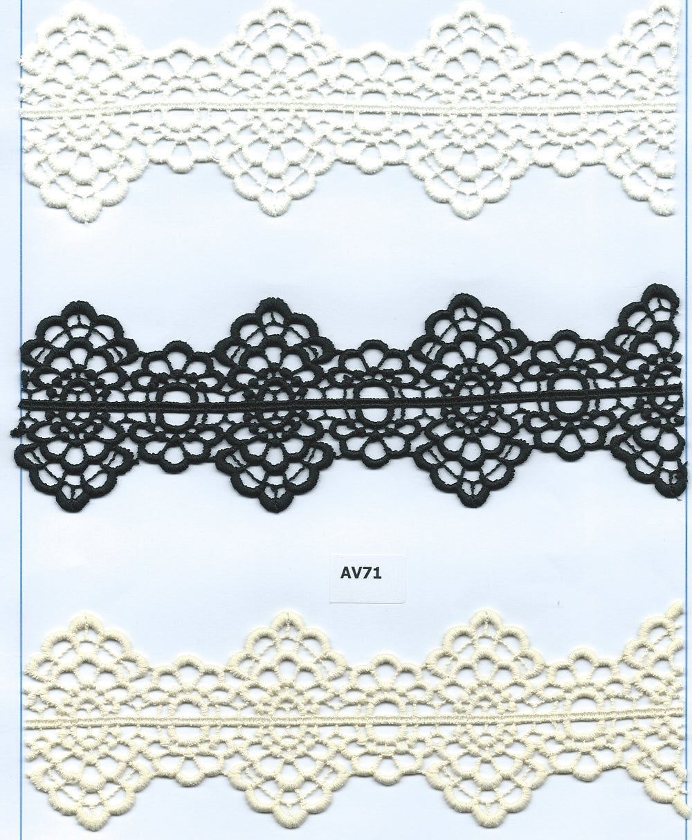 CHEM-CUT LACE W/TEXT.YARN:15Y (TX57-1090)