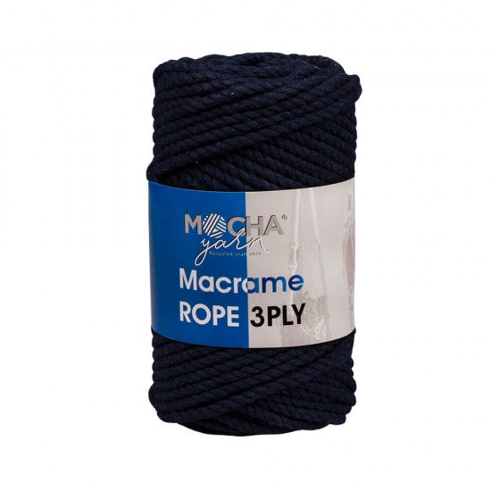 MACRAME ROPE:3PLY:250GRM~40MTR (MOCHA/ROPE)