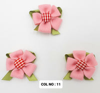 Textile Ribbon Flowers – Pack of 10 (GZA00581)