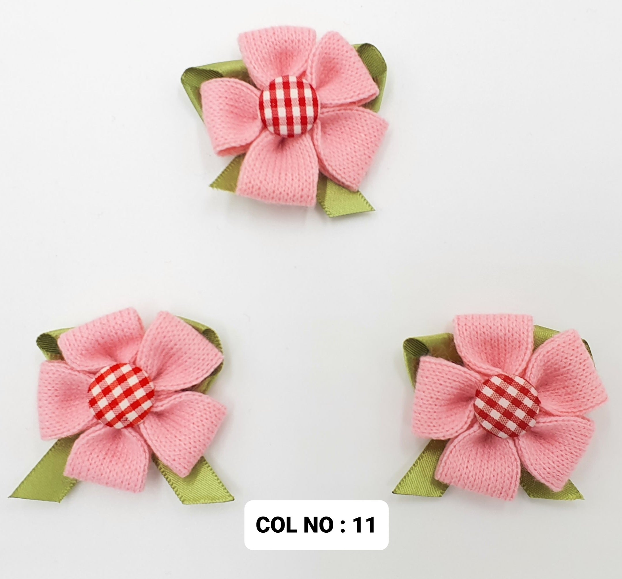 TEXTILE RIBBON FLOWER:10PC/PKT (GZA00581)