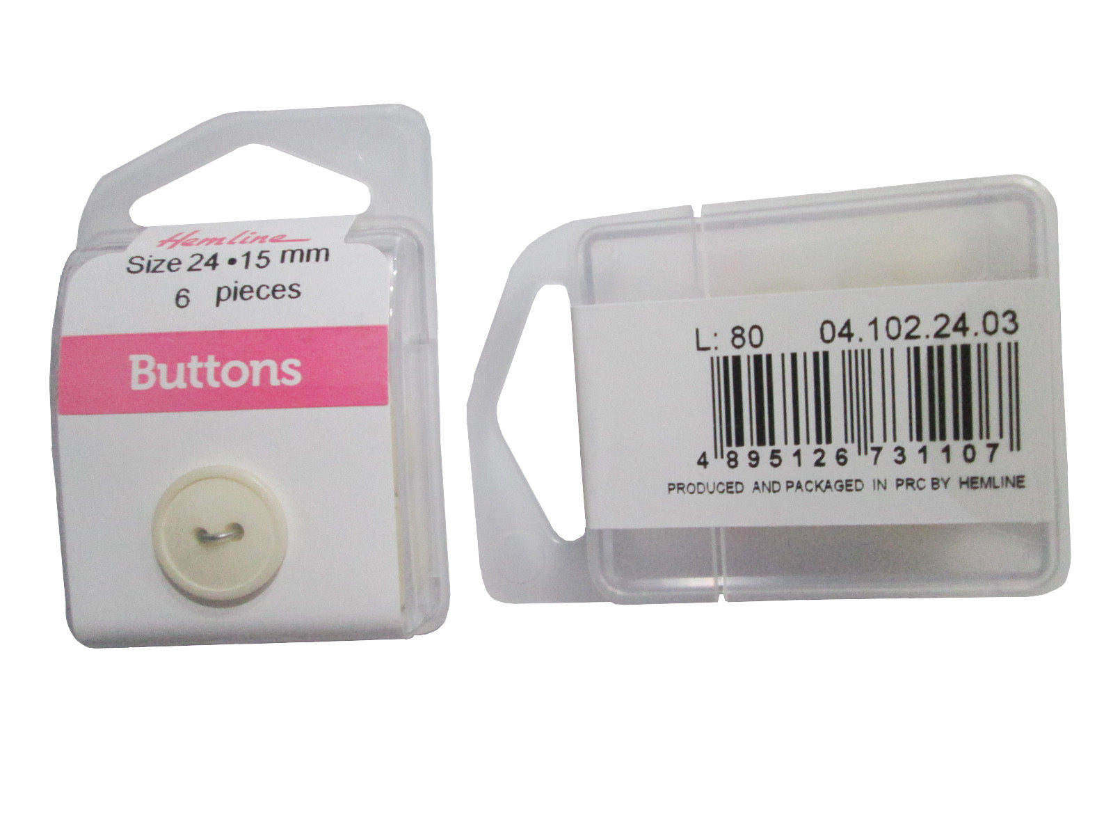 NYL.RD.BUTTON:3CRD*6PC (BOX/04.102.24.03)