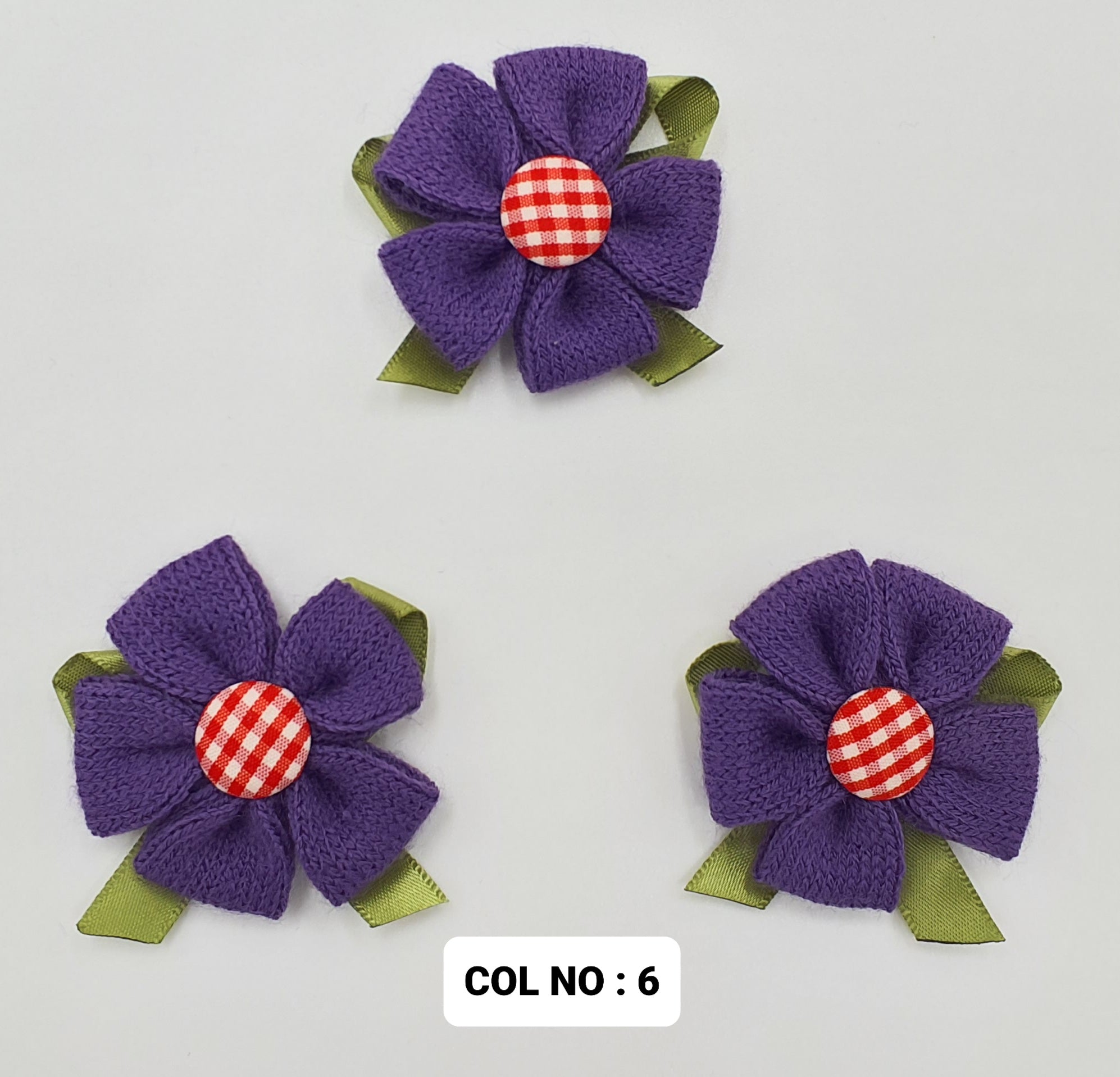 TEXTILE RIBBON FLOWER:10PC/PKT (GZA00581)