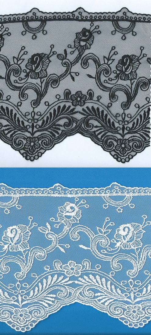 P.NET-CUT LACE W/TEX:15Y:6.25" (TX58-4193)