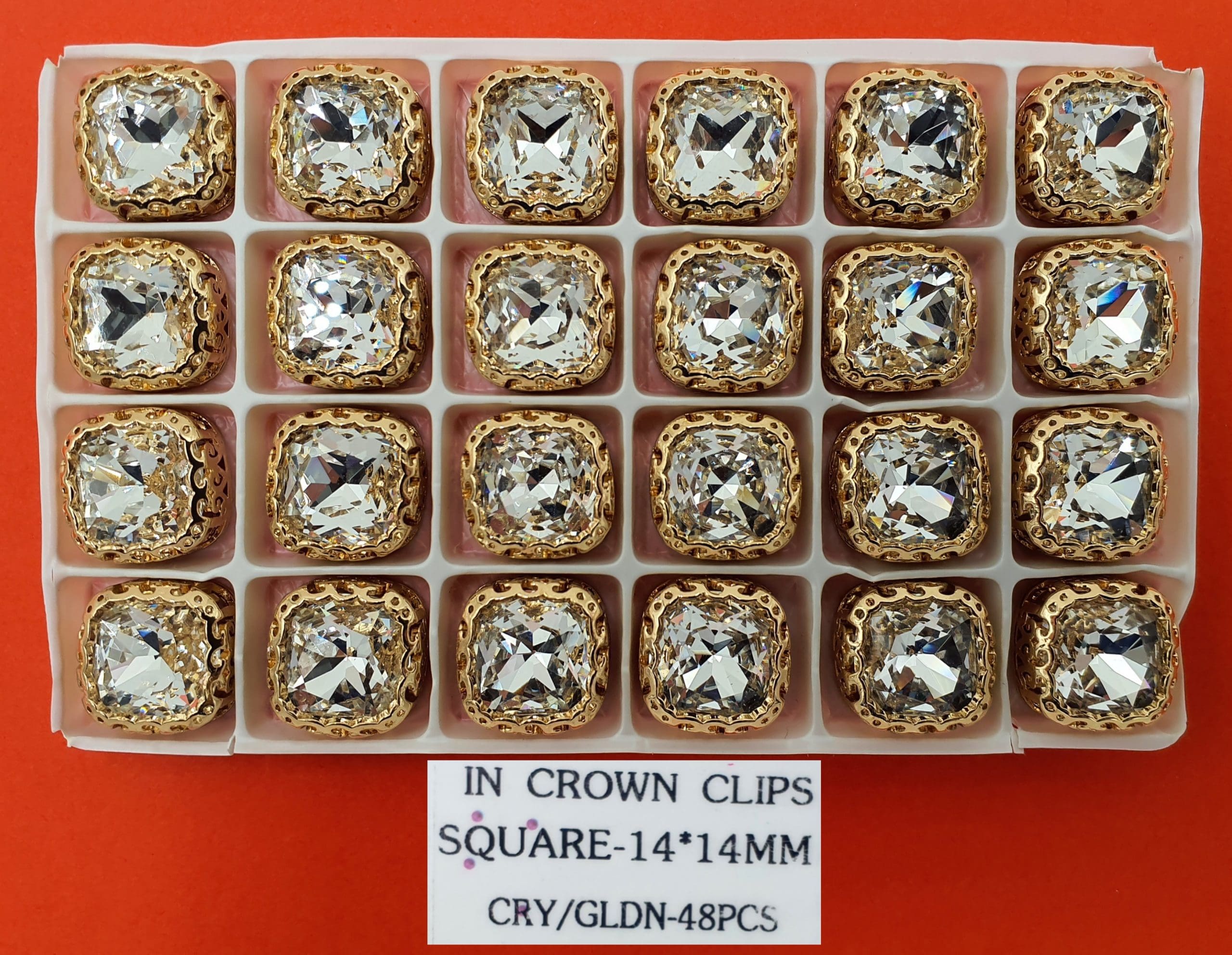 CRYSTAL STONE:48PC (SQUARE-14X14)