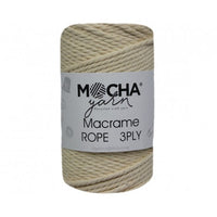3-Ply Macrame Rope – 250g, Approx. 40m (MOCHA/ROPE)
