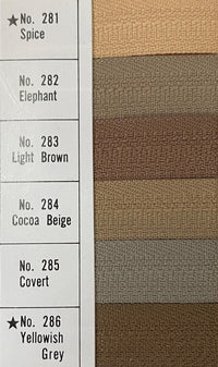 No. 3 Nylon Zippers — Pack of 72 (210211/20)