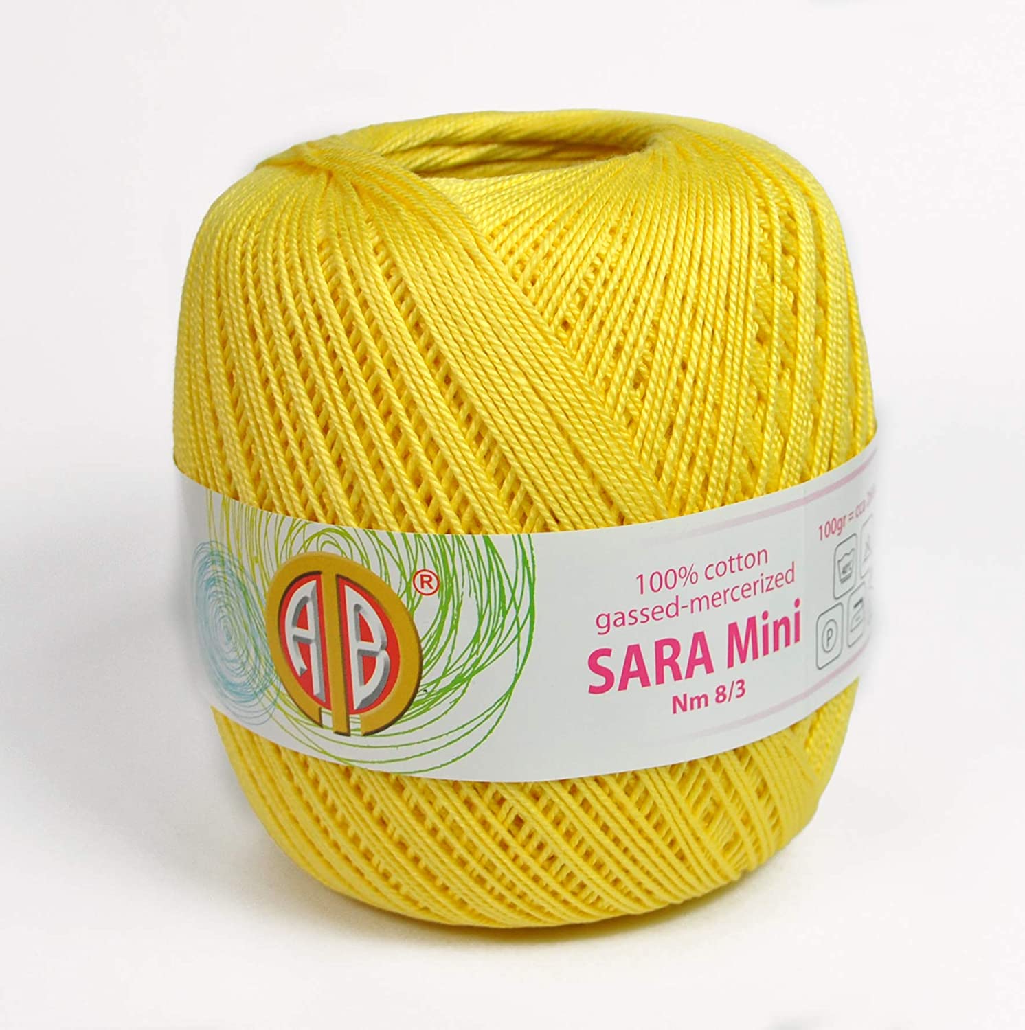 100%COT.YARN:100GRx3BL (300GRM) (SARA MINI/3)