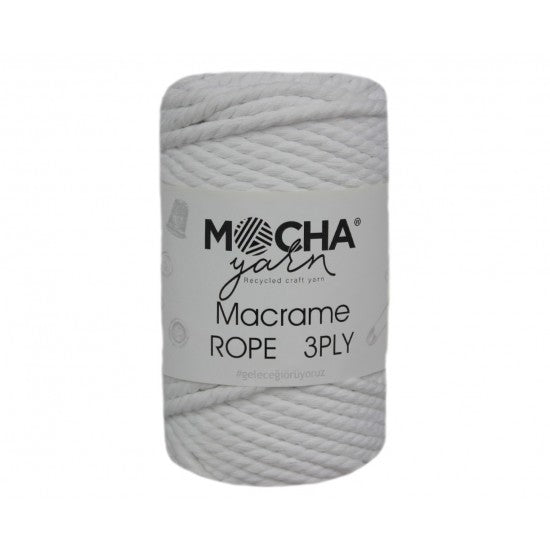 MACRAME ROPE:3PLY:250GRM~40MTR (MOCHA/ROPE)