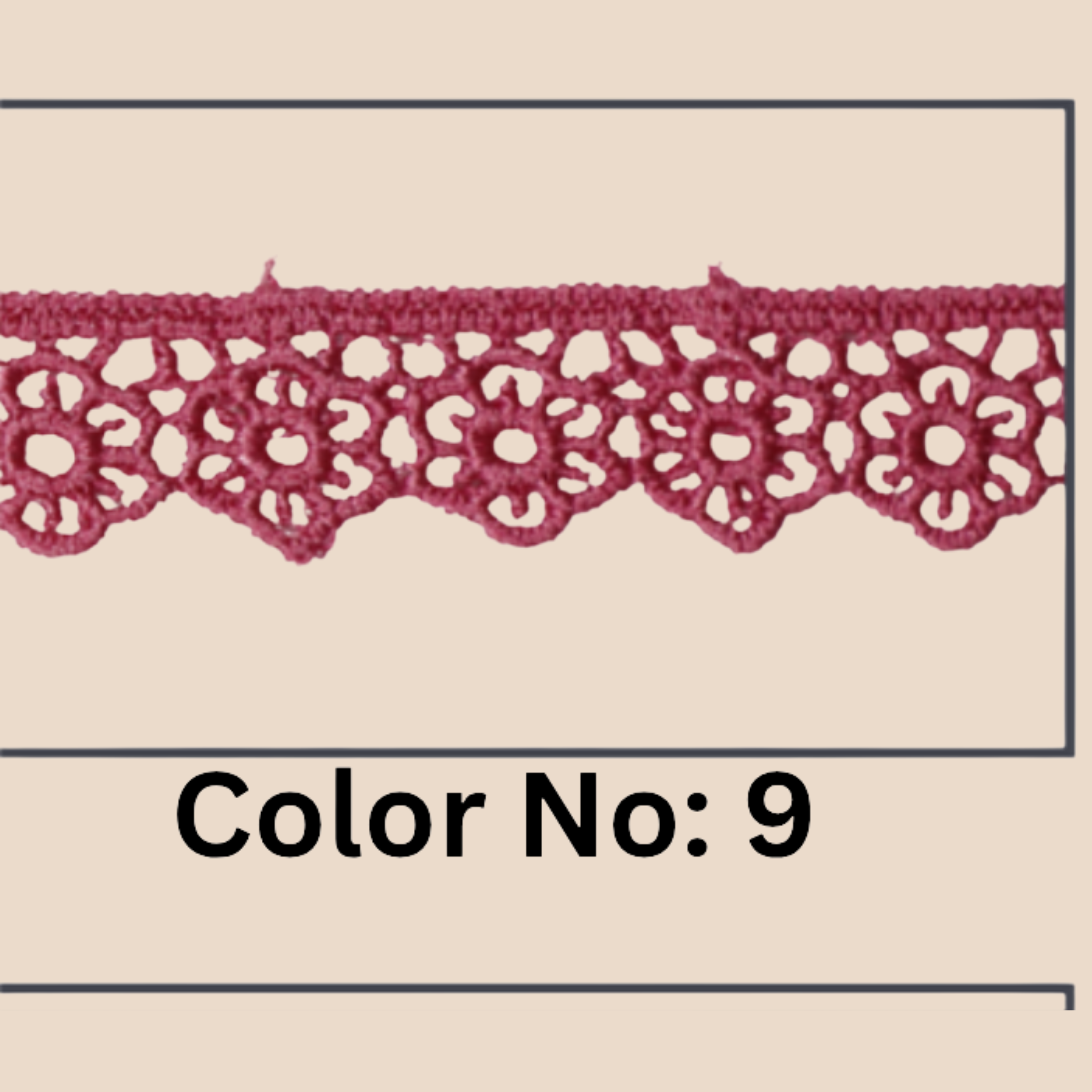 Floral Guipure Lace Trim – 1.5CM x 10M (M-1)
