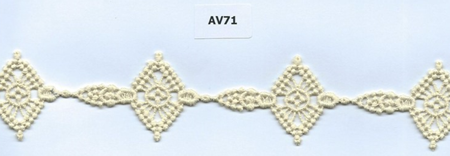 CH-CUT LACE W/TEXT:15Y:1.5" (TX57-1266)