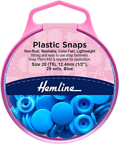 PLASTIC SNAPS:12MM:5 BX/PKT (443)