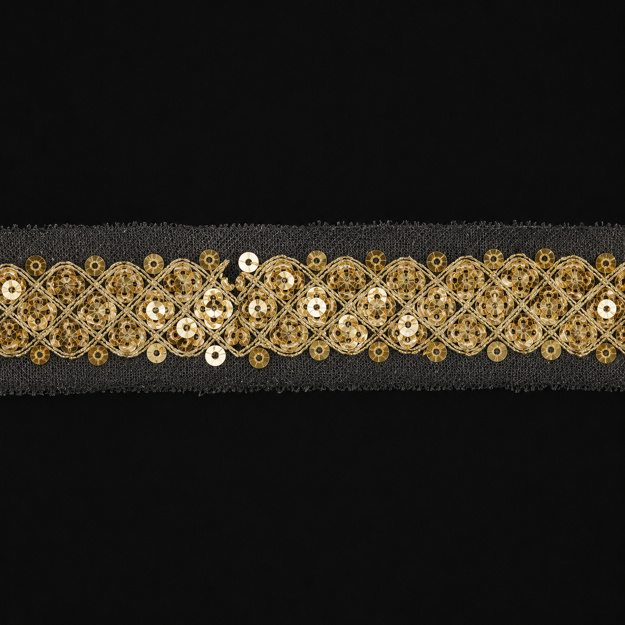 MX-16 Sequin Net Lace Trim – 3CMx 15 Yards