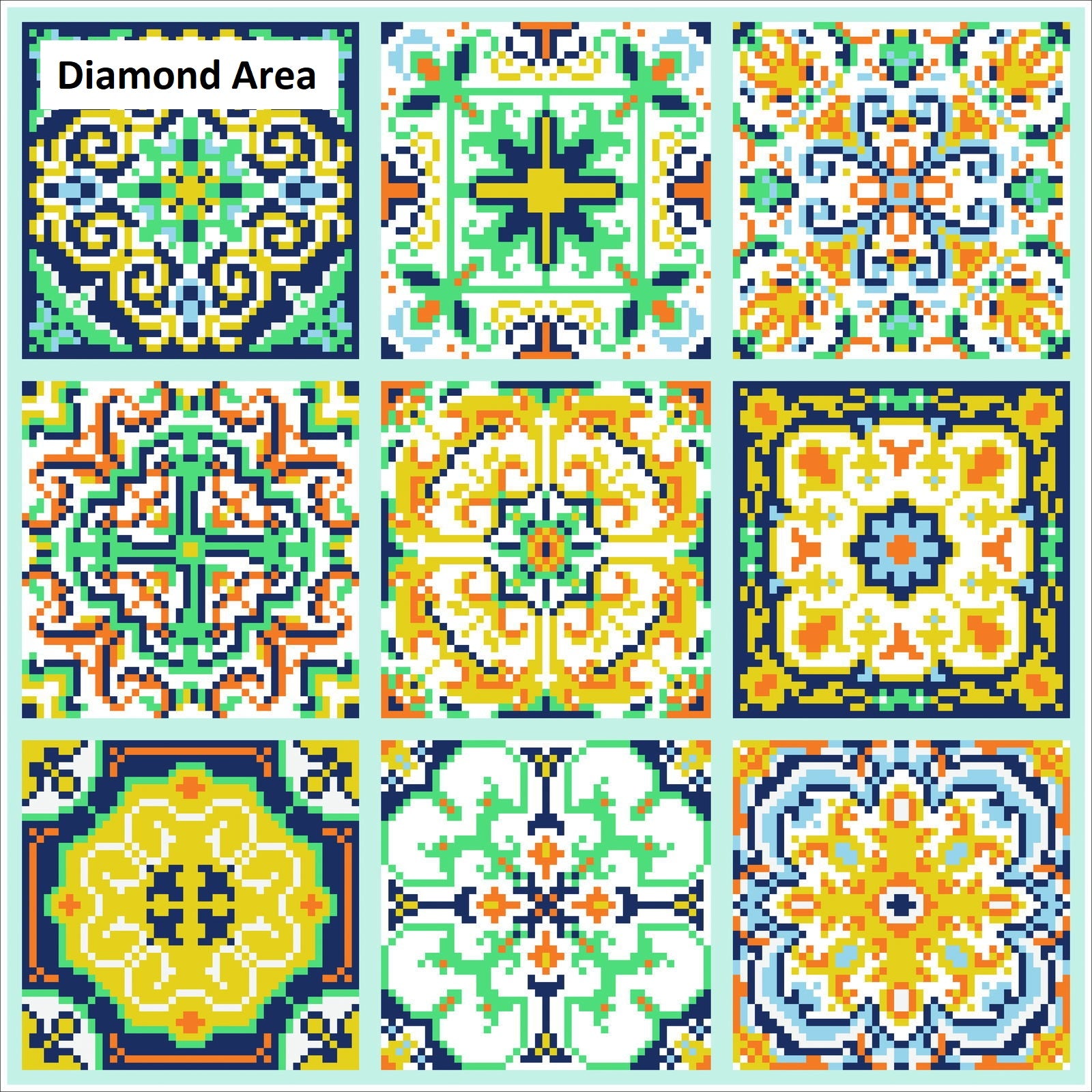 DIAMOND FACET ART KIT: MESMERING TILE (DD10.067)
