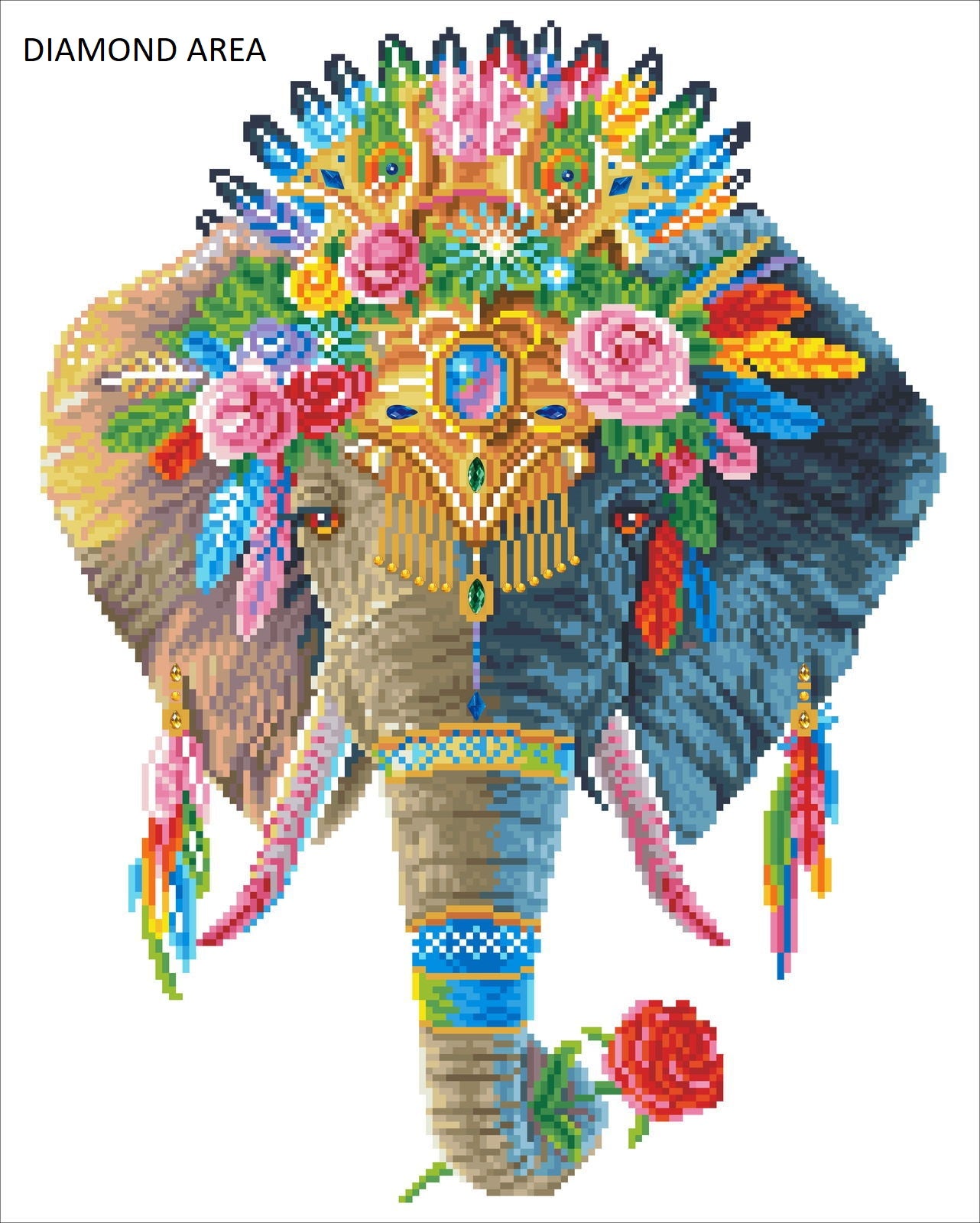 DIAMOND FACET ART KIT: BOHEMIAN ELEPHANT (DD11.002)