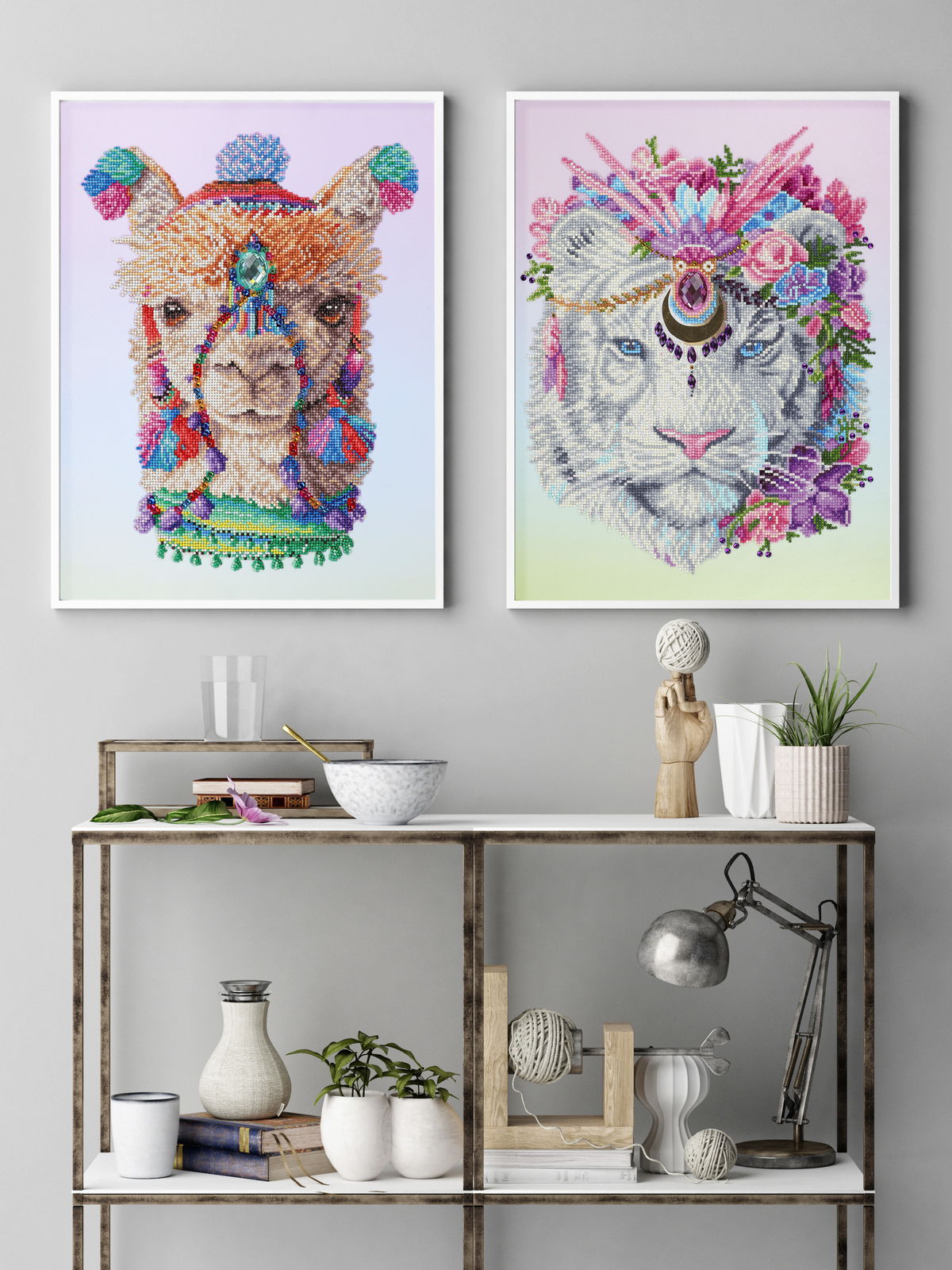 DIAMOND FACET ART KIT: BOHEMIAN TIGER (DD11.023)