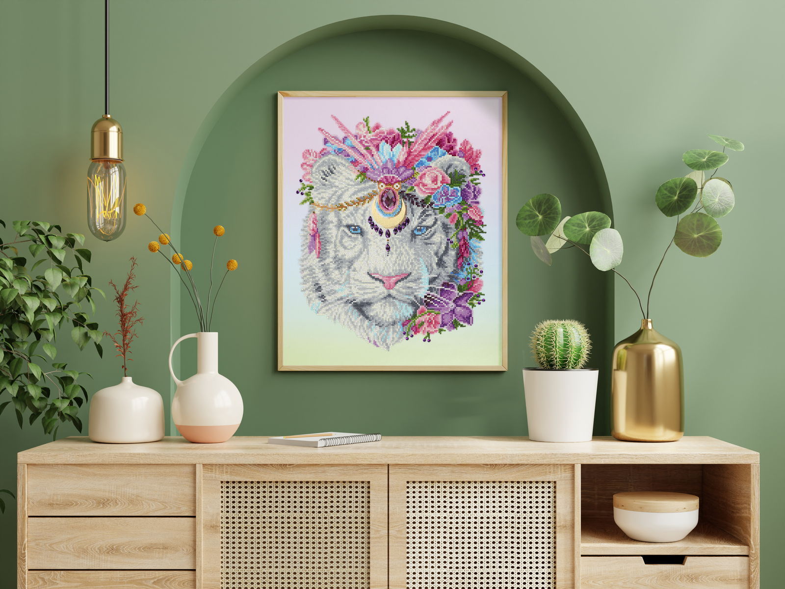 DIAMOND FACET ART KIT: BOHEMIAN TIGER (DD11.023)
