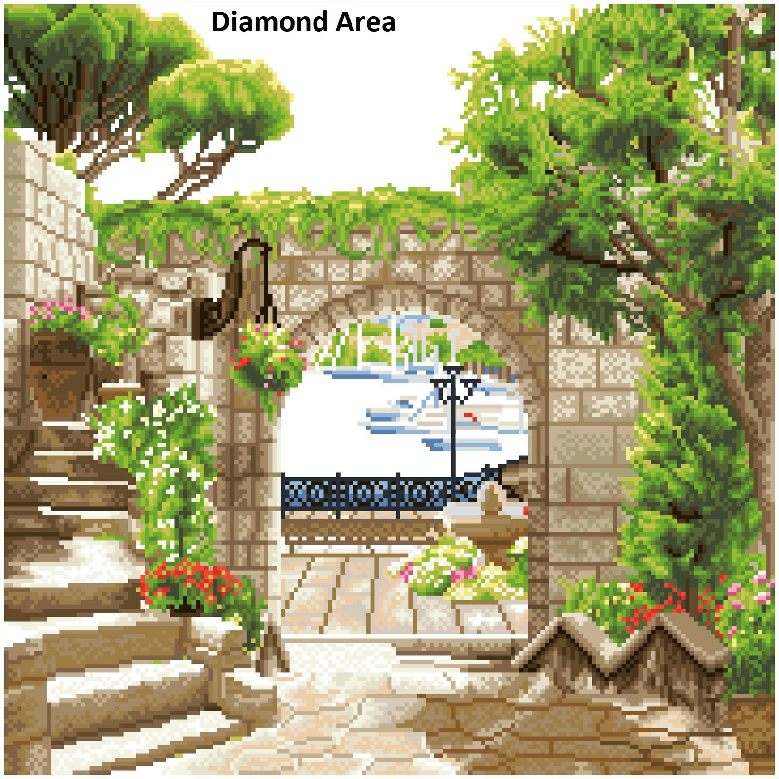 DIAMOND FACET ART KIT: MEDITERRANEAN STROLL (DD12.056)