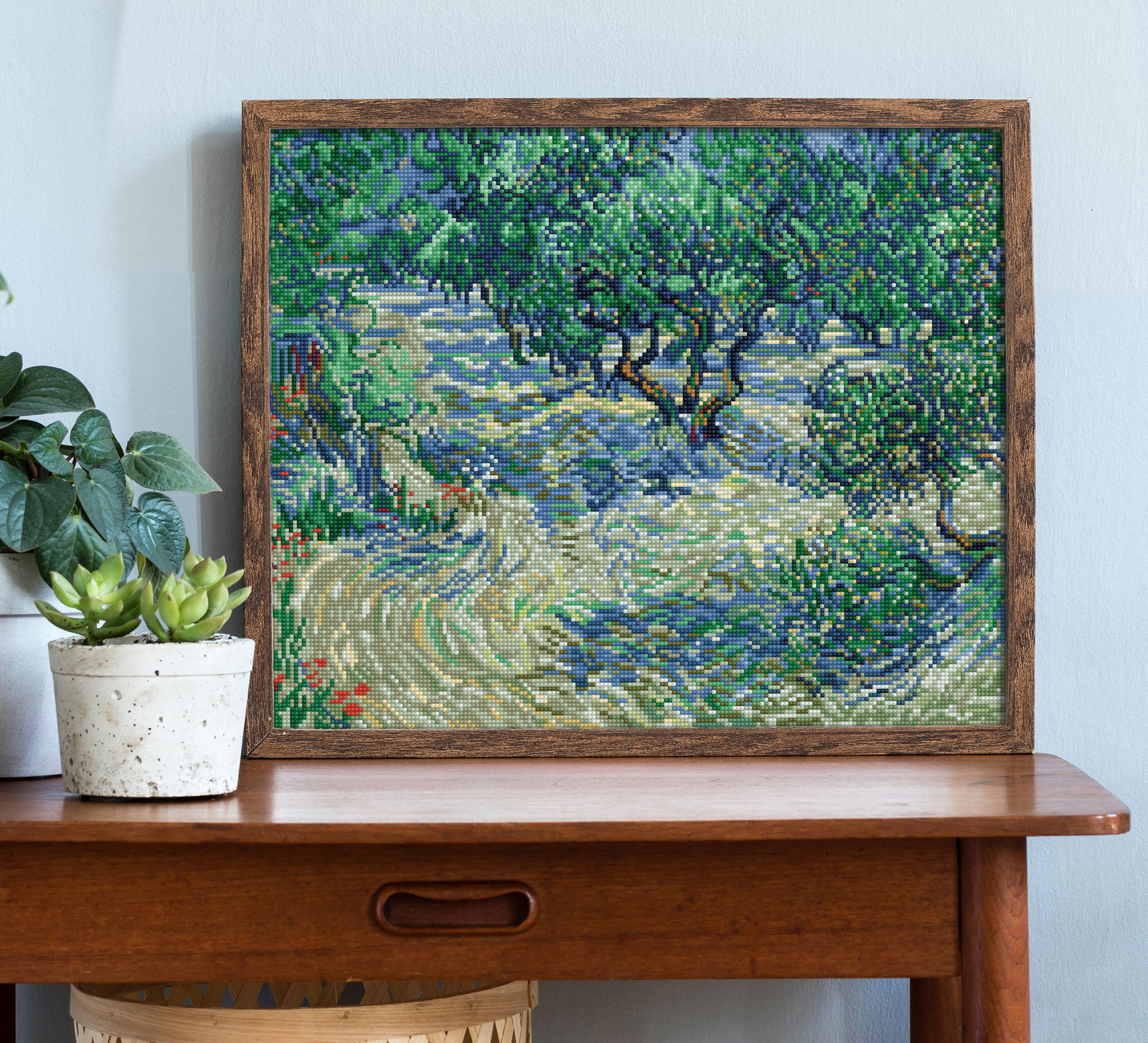 DIAMOND FACET ART KIT: OLIVE ORCHARD (VAN GOGH) (DD12.075)