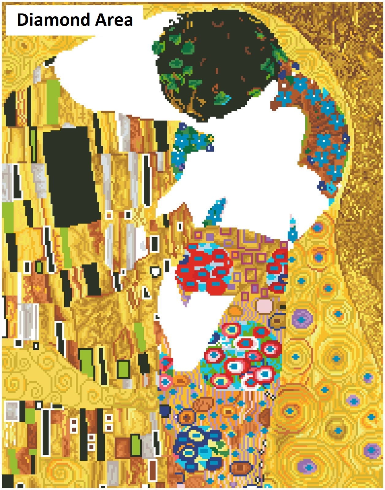 DIAMOND FACET ART KIT: THE KISS (KLIMT) (DD13.001)