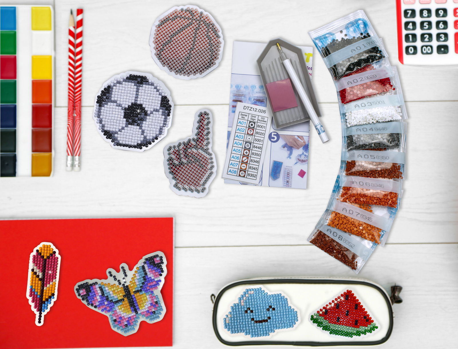 DOTZIES Stickers – Fan Hand, Soccer & Basket Ball (DTZ12.026)