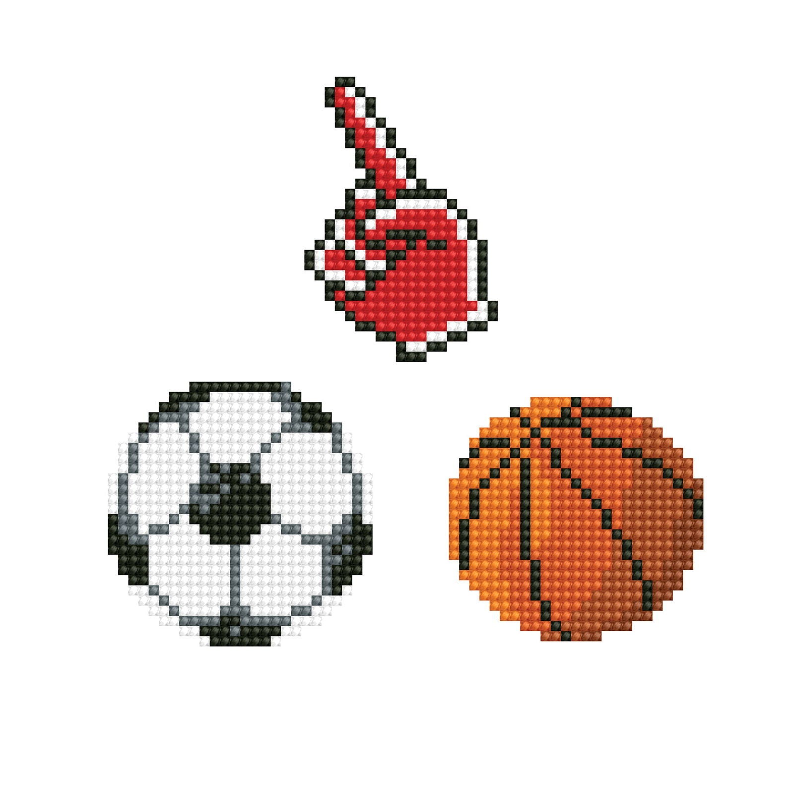 DOTZIES Stickers – Fan Hand, Soccer & Basket Ball (DTZ12.026)
