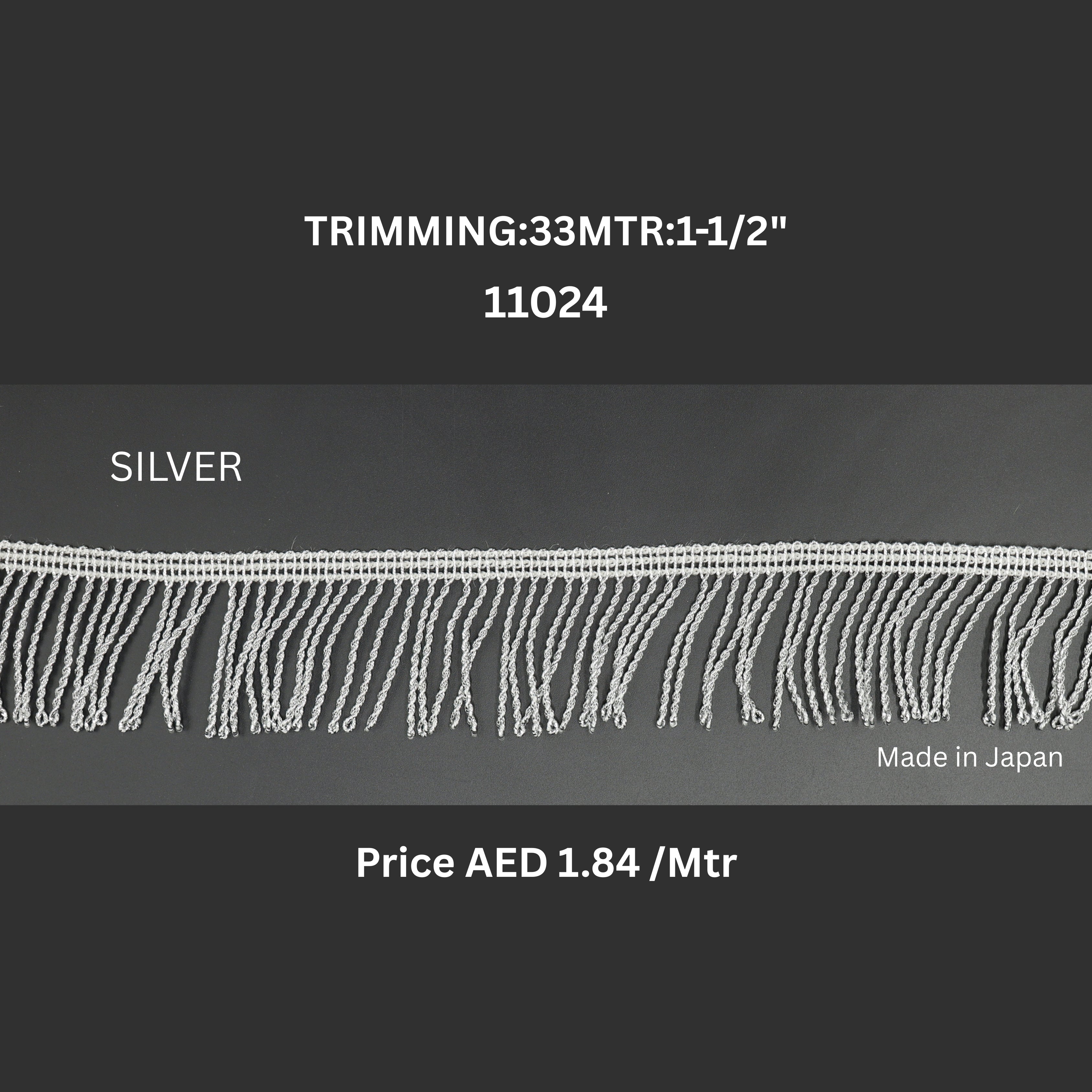Japanese Silver Fringe Trimming Lace –(11024)
