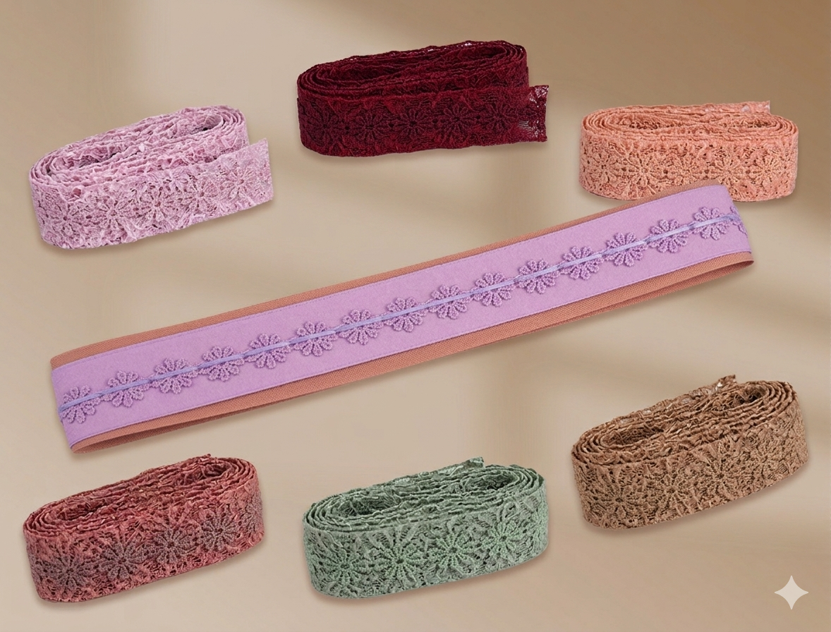 Petite Daisy Chemical Cut Lace Trim (MA1165)