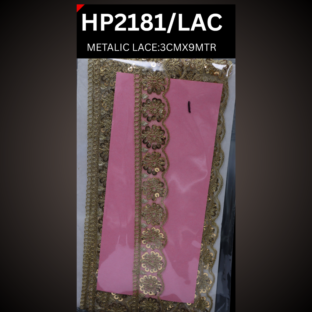 BEADED METALIC LACE HP2181/LAC