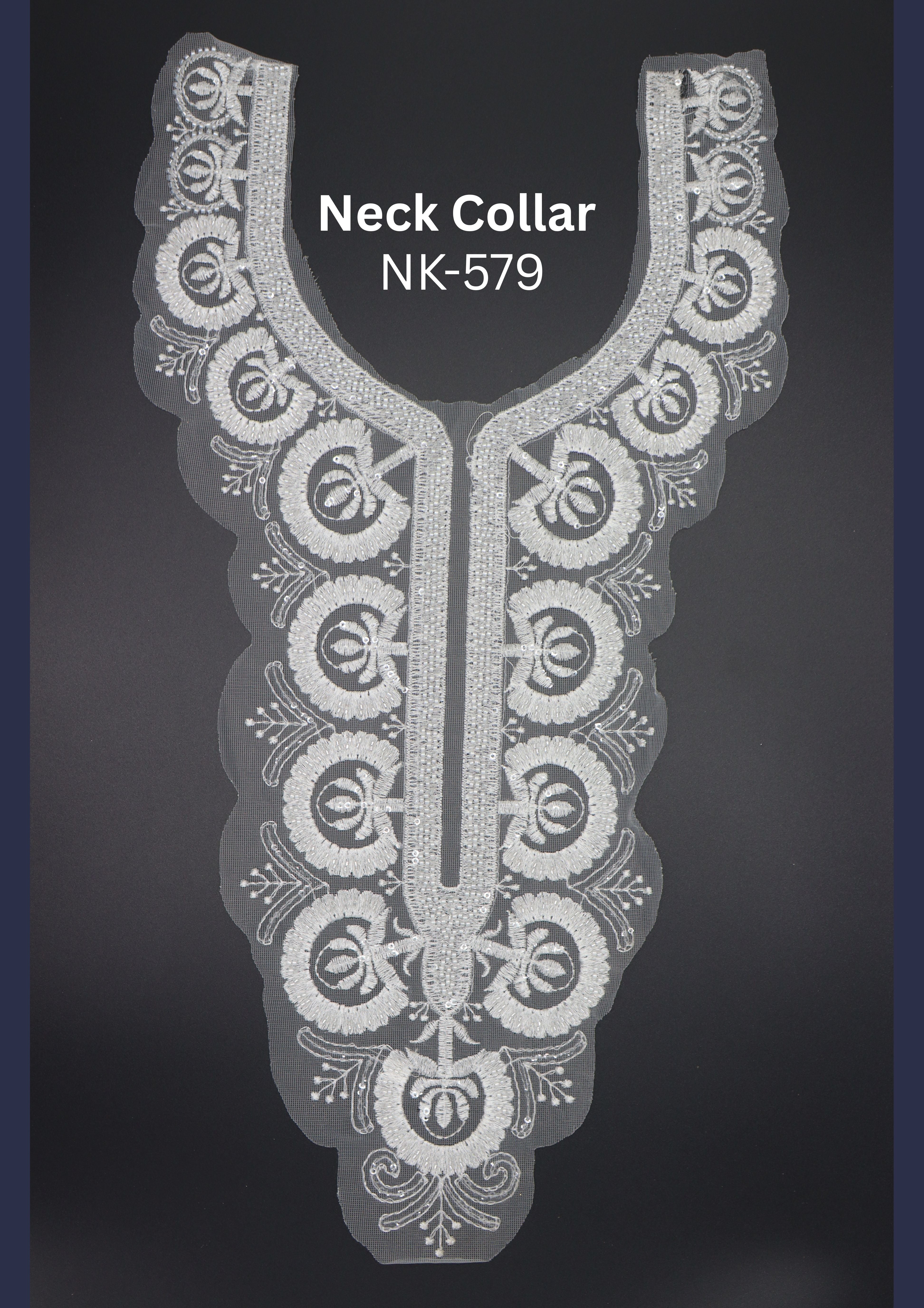Luxury Embroidered Neck Collar Patch NK-579