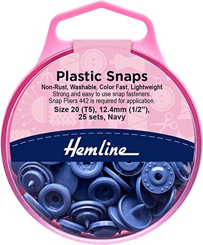 PLASTIC SNAPS:12MM:5 BX/PKT (443)