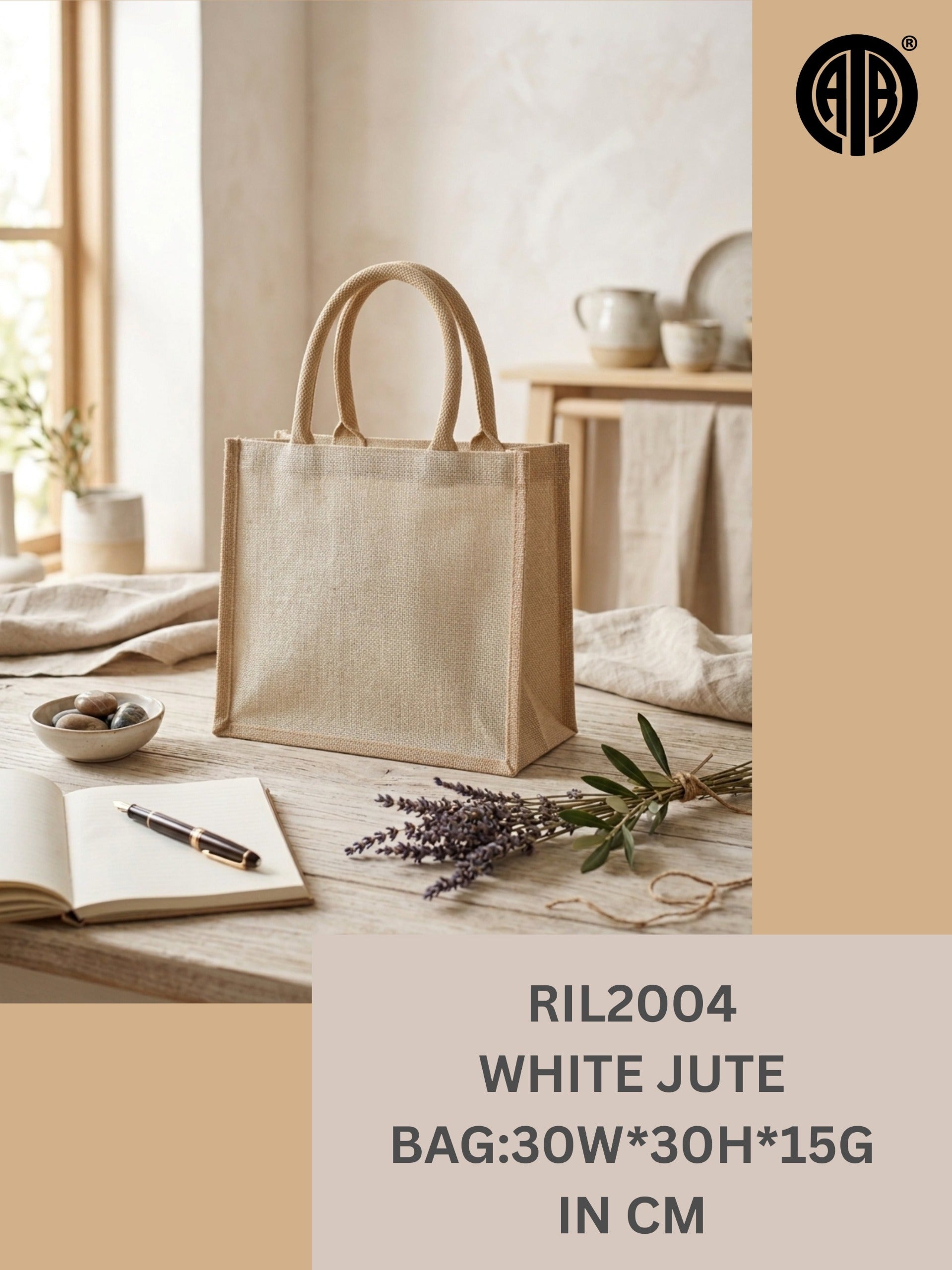 White Jute Bag RIL2004
