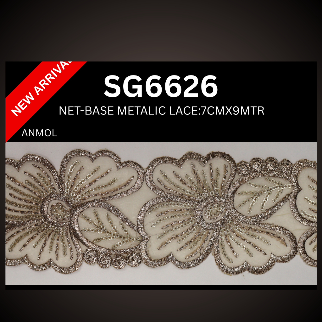 NET- BASE METALIC LACE SG6626