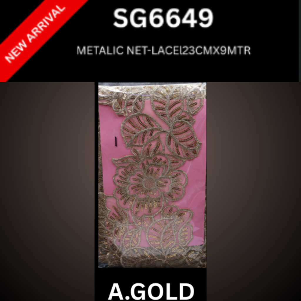 METALIC NET LACE SG6649