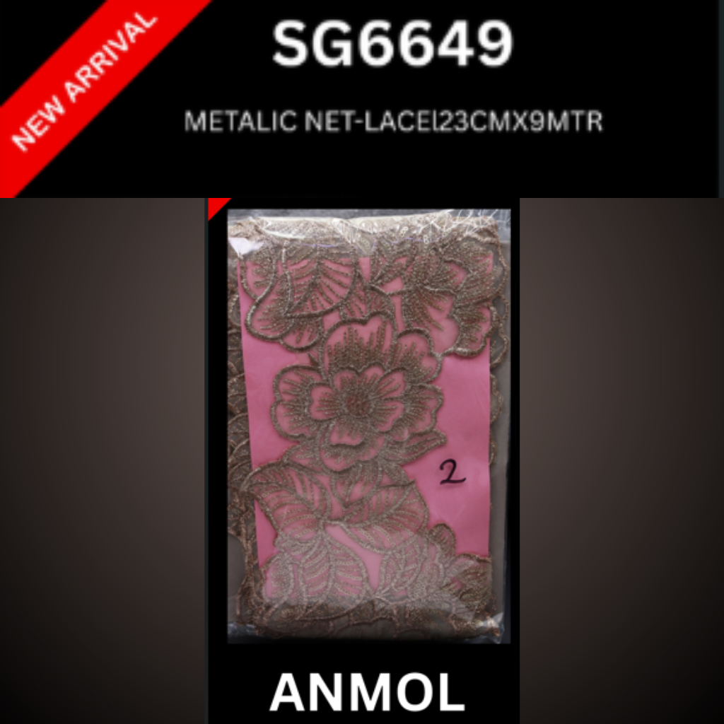 METALIC NET LACE SG6649