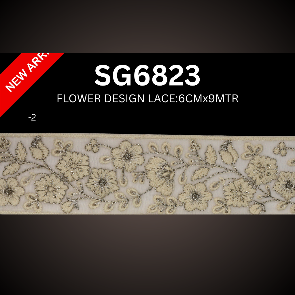 FLOWER DESIGN LACE SG 6823(SG6823)