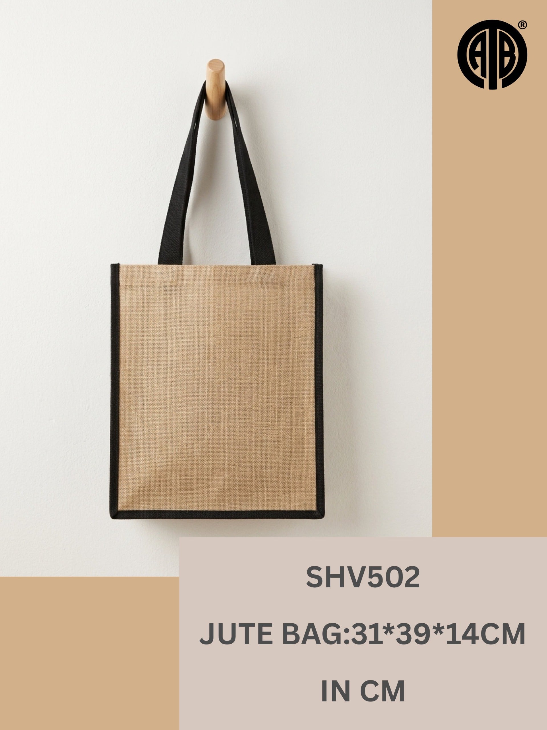 Premium Jute Tote Bag SHV502